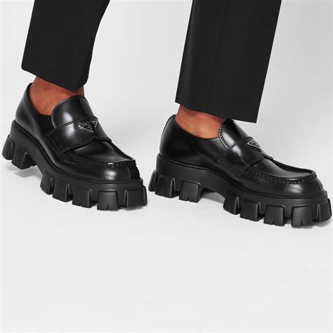 prada monolith loafers men.